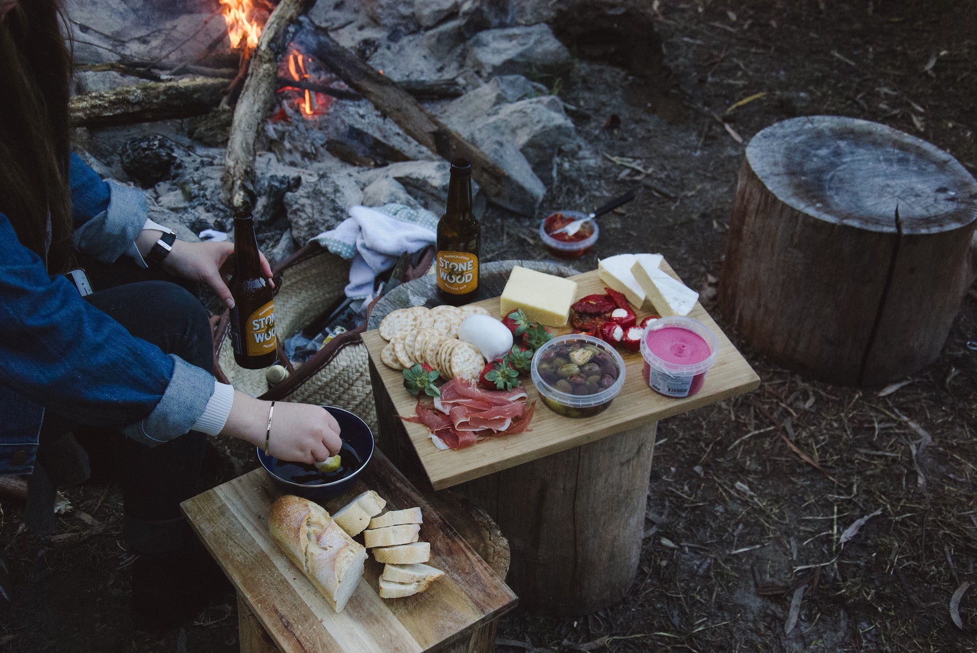 Kühlakkus beim Camping