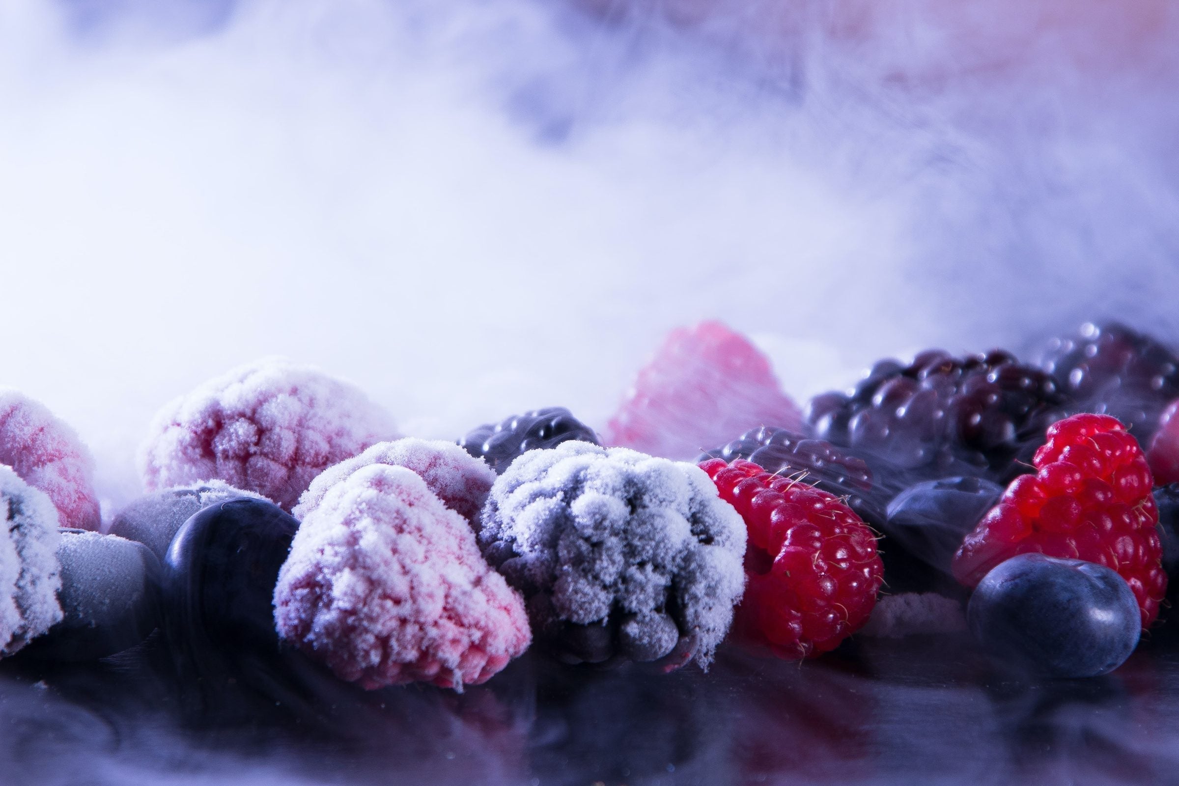 Tiefgekühlte Beeren für den Versand